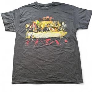 Horror Villains The Last Supper Parody T-Shirt - L